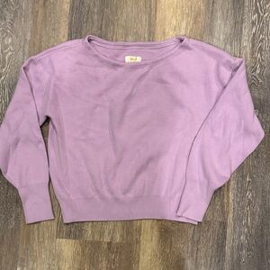 Maeve by Anthropologie Lavender Crew Neck Sweater